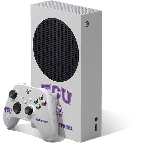Texas Christian University Horned Frogs Logo Print Xbox Series S Skins